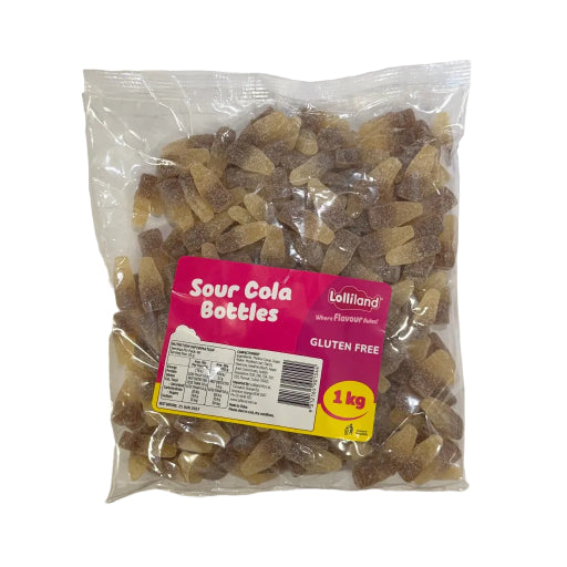 LOLLILAND SOUR COLA BOTTLES 1KG