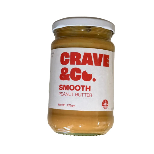 CRAVE & CO SMOOTH PEANUT BUTTER 275G