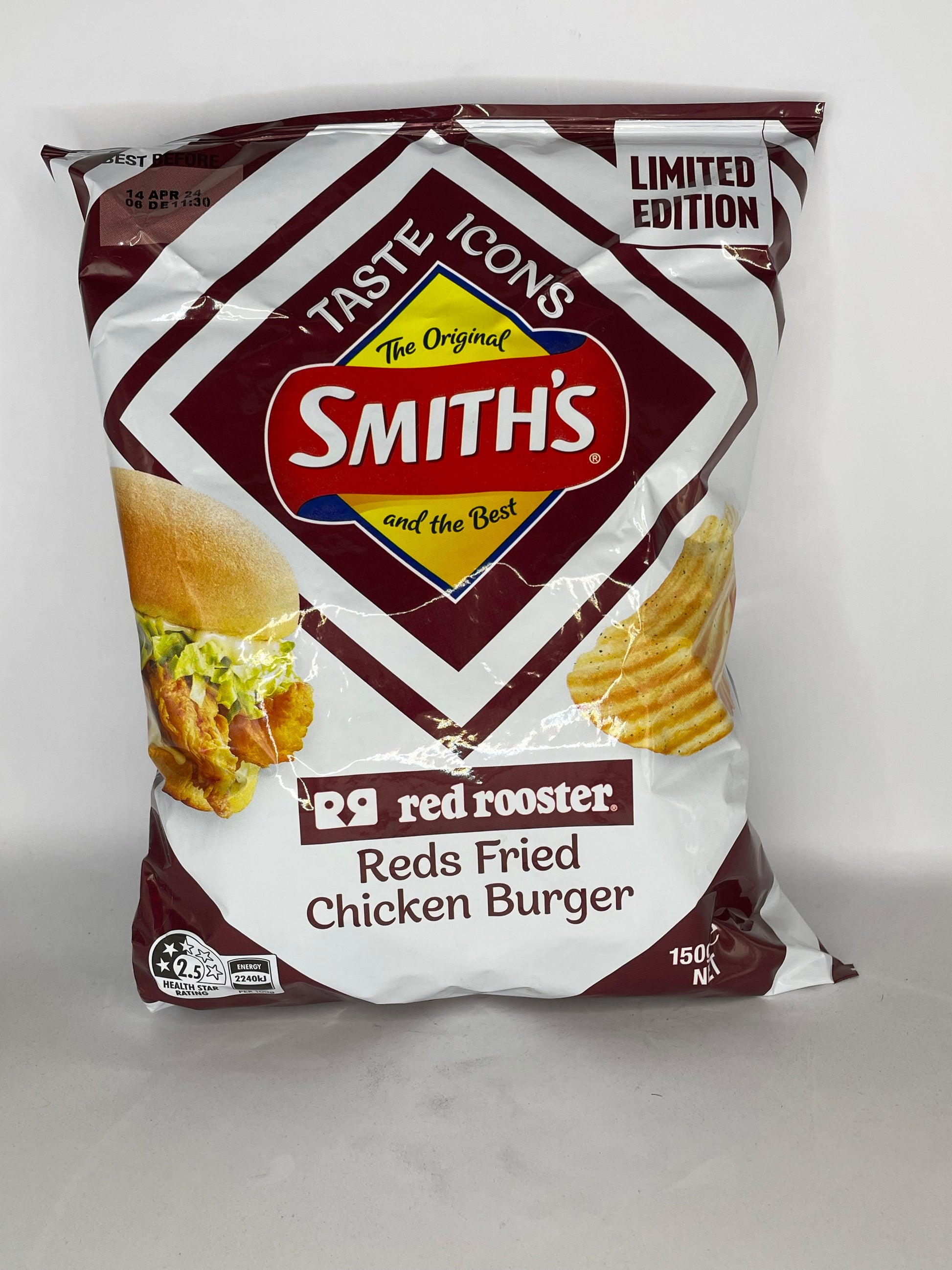Smiths Red Rooster Fried Chicken 150g Reduced to Clear