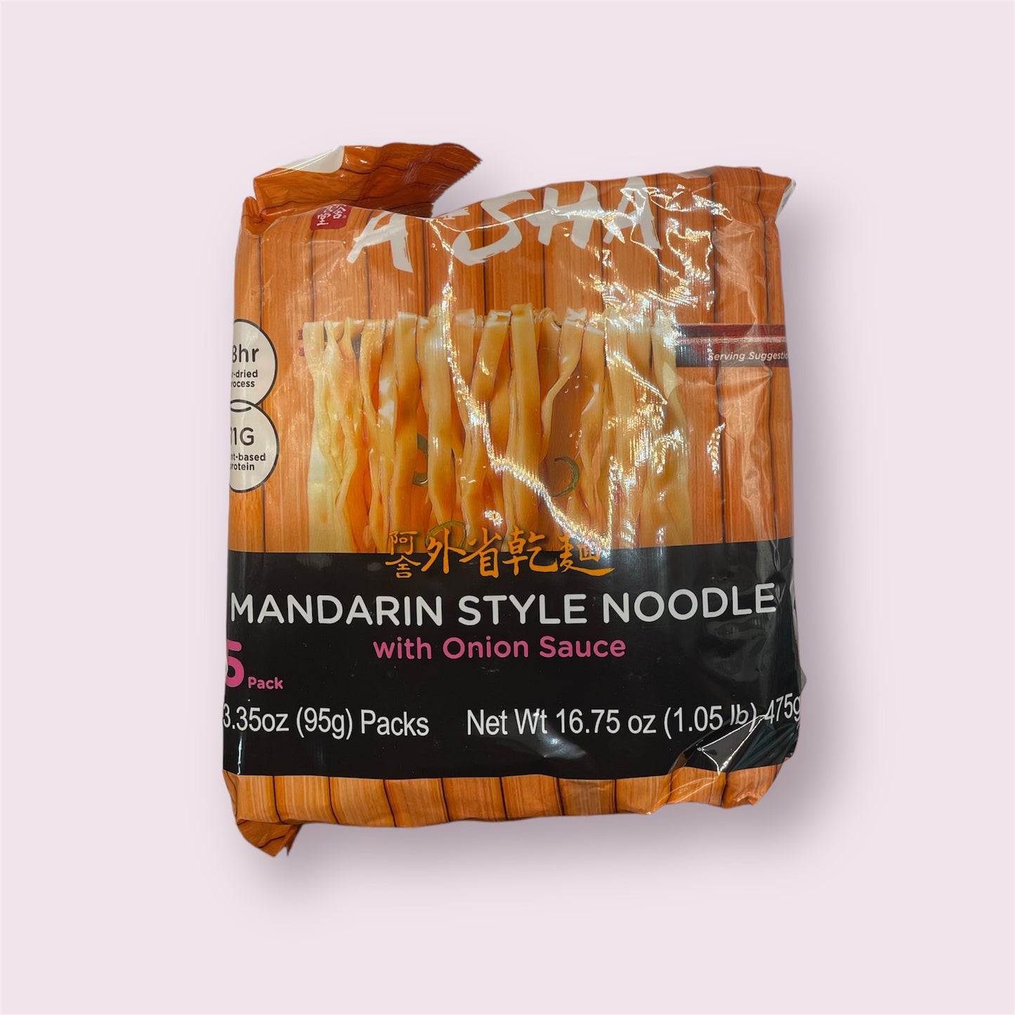 A-SHA - Mandarin Style Noodles With Onion Sauce 5pk 475g