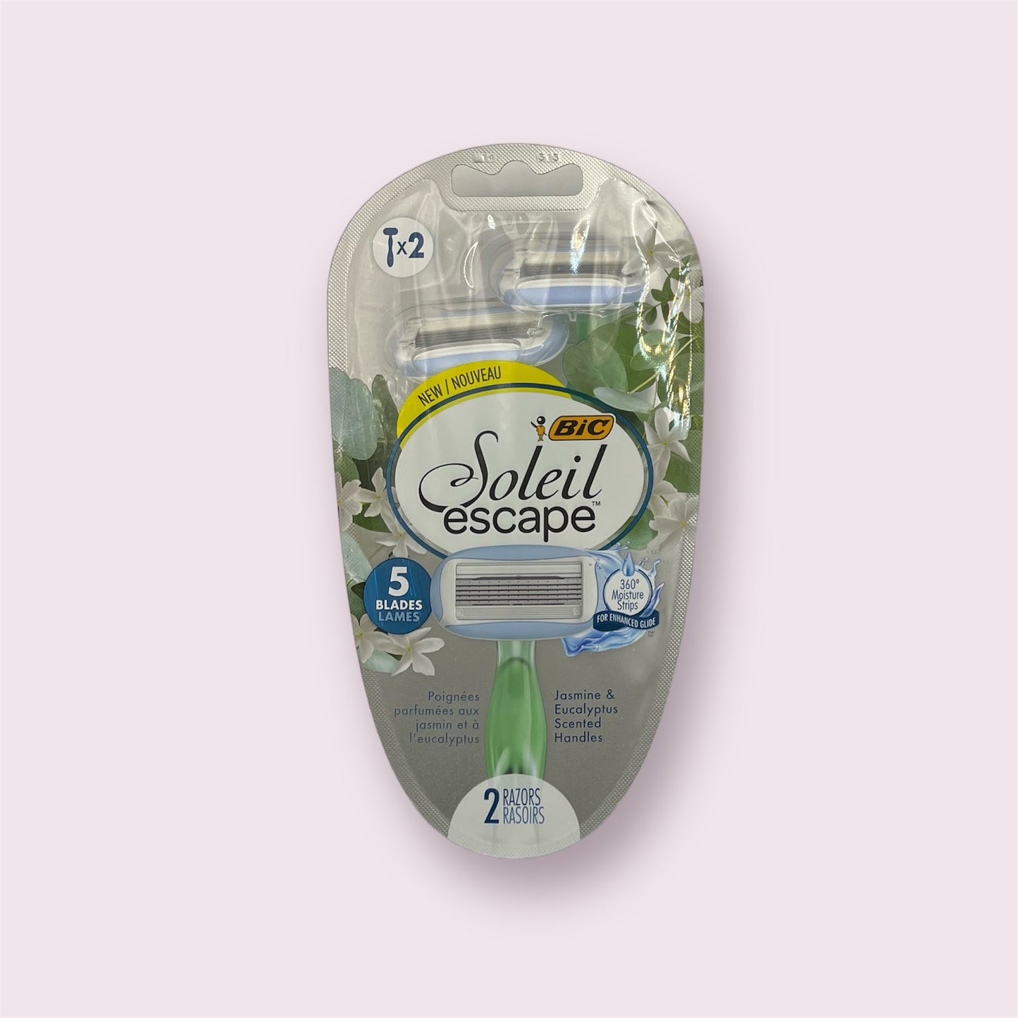 Bic - Soleil Escape 5 Blade Razor 2pk