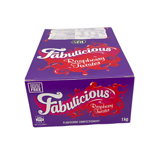 Fabulicious - Raspberry Twisters 1kg