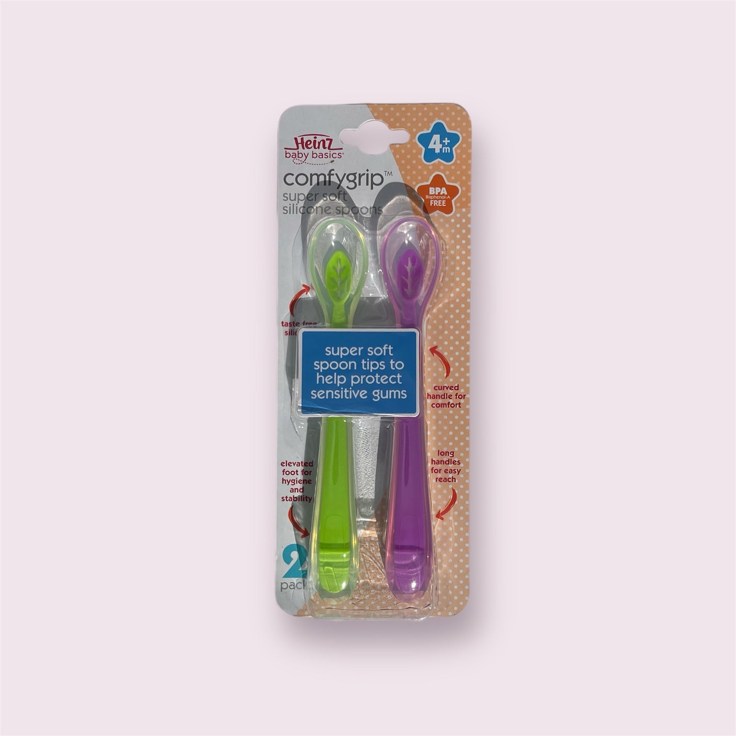 Heinz Baby Basics - Super Soft Silicone Spoons 2pk