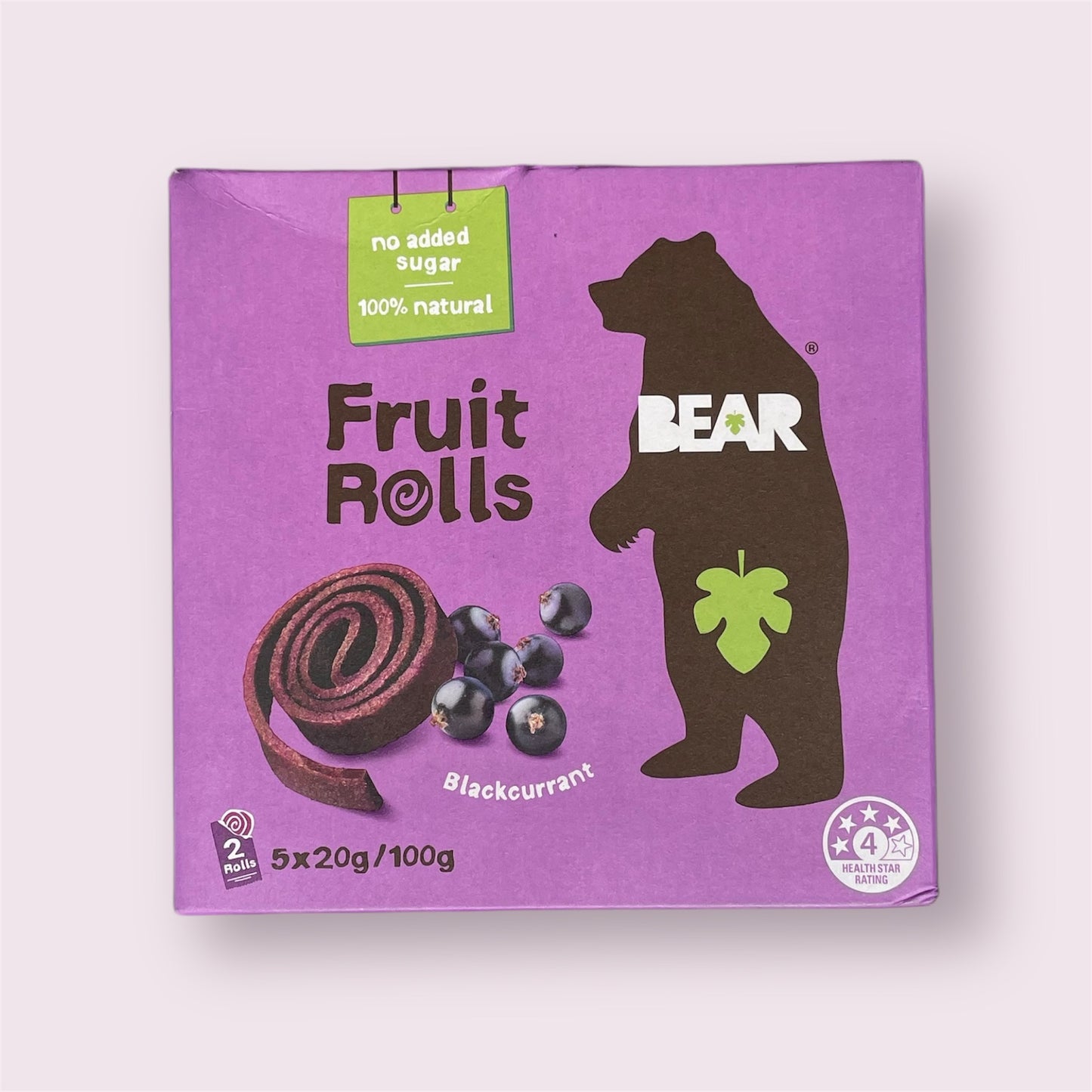 Bear - Black Currant Fruit Rolls 5pk