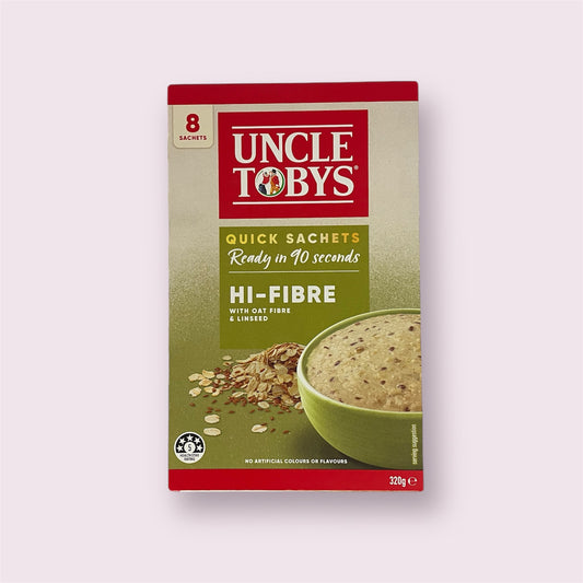 Uncle Toby's - Hi-Fibre Quick Oats Sachets 8pk 320g