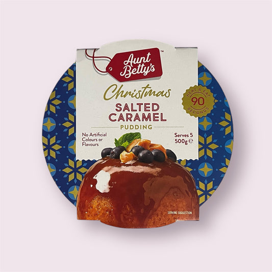 Aunt Betty's - Xmas Salted Caramel Pudding 5 Serves 500g