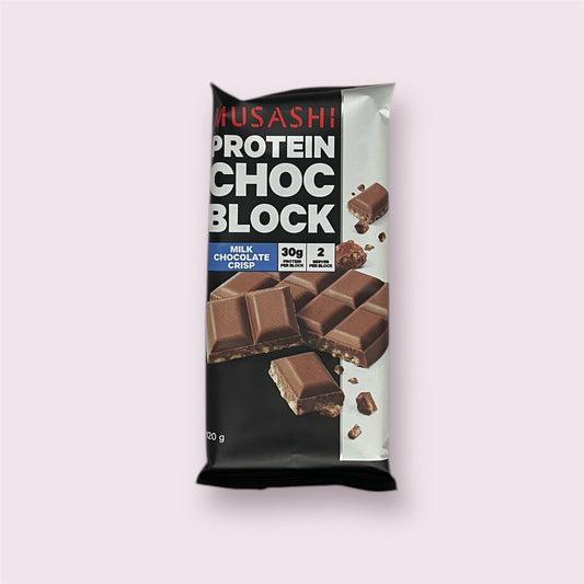 Musashi - Protein Milk Choc Block 30g Protein 120g