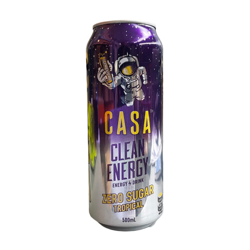 CASA CLEAN TROPICAL ENERGY DRINK ZERO SUGAR 500ML