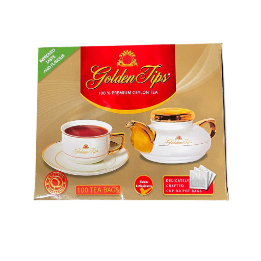 GOLDEN TIPS PURE CEYLON 100 TEA BAGS
