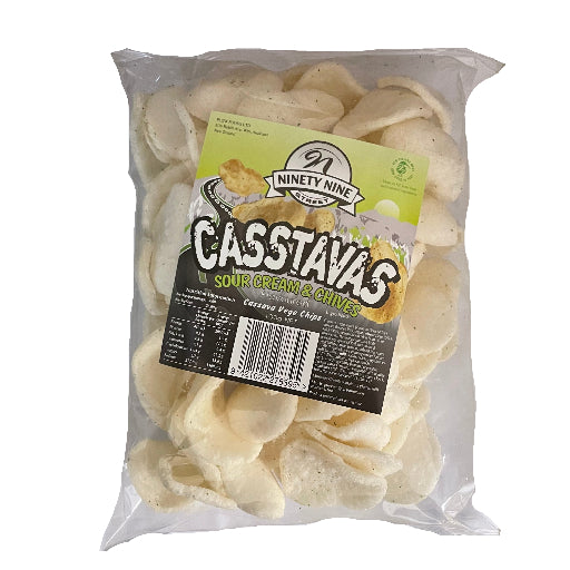 CASSAVA CHIPS 100G - SOUR CREAM & CHIVES