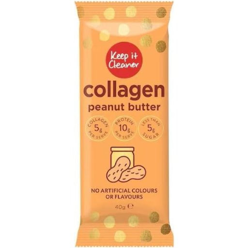 KEEP IT CLEANER COLLAGEN BAR PEANUT BUTTER 40G