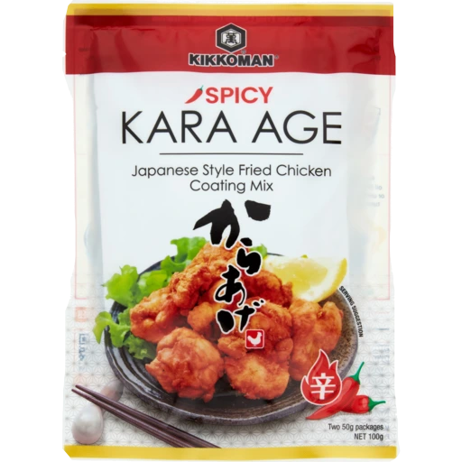 KIKKOMAN KARAAGE JAPANESE FRIED CHICKEN COATING SPICY MIX 100G