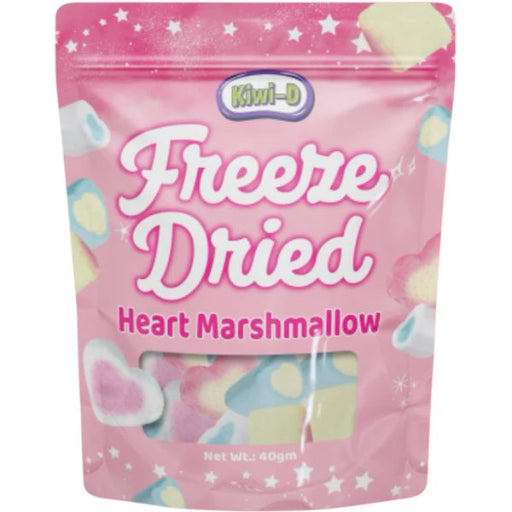 KIWI-D FREEZE DRIED HEART MARSHMALLOWS 40G