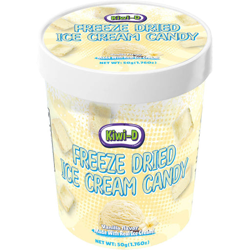 KIWI-D FREEZE DRIED ICE CREAM CANDY VANILLA 50G