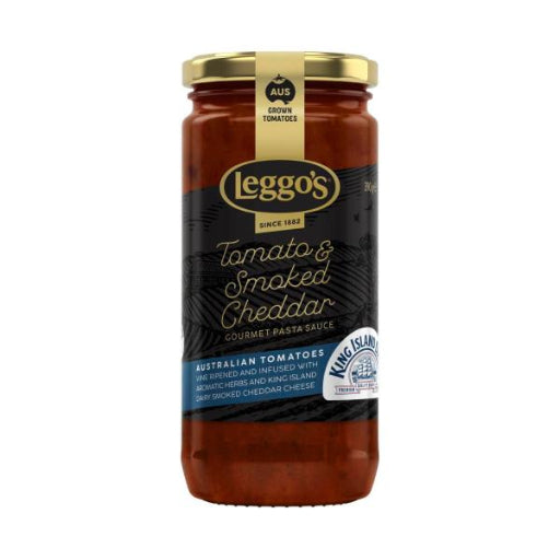 LEGGOS TOMATO & SMOKED CHEDDAR GOURMET PASTA SAUCE 390G