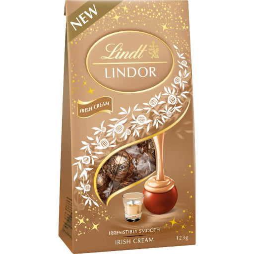 LINDT LINDOR IRISH CREAM POUCH 123G