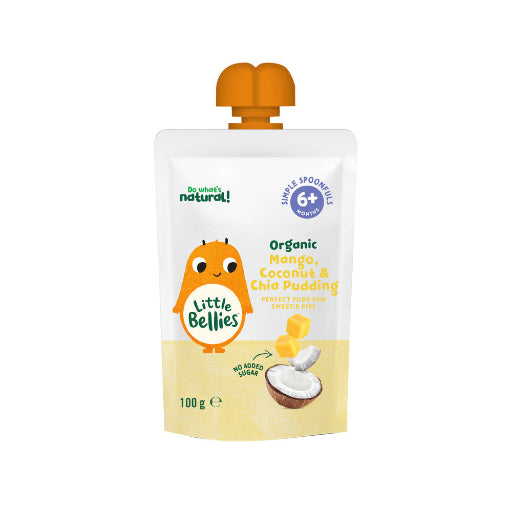 LITTLES BELLIES POUCH PUDDING MANGO COCO CHIA 100G
