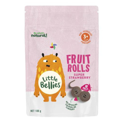 LITTLES BELLIES FRUIT ROLLS STRAWBERRY 10PK