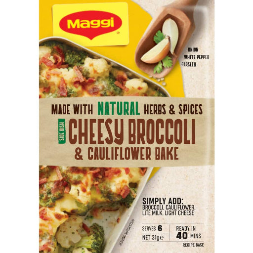 MAGGI CHEESY BROCCOLI & CAULIFLOWER BAKE 31G