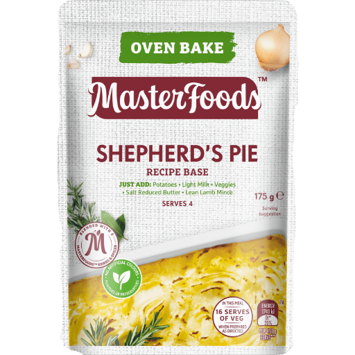 MASTERFOODS SHEPHERDS PIE RECIPE BASE 175G