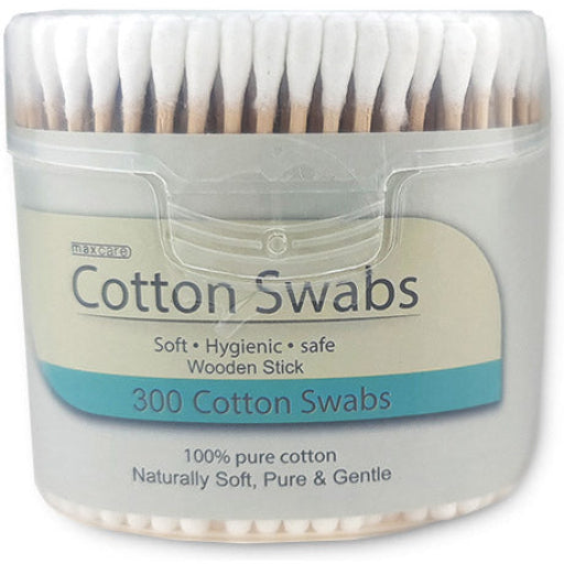 PHARMACARE COTTON BUDS 300'S WOODEN STICK