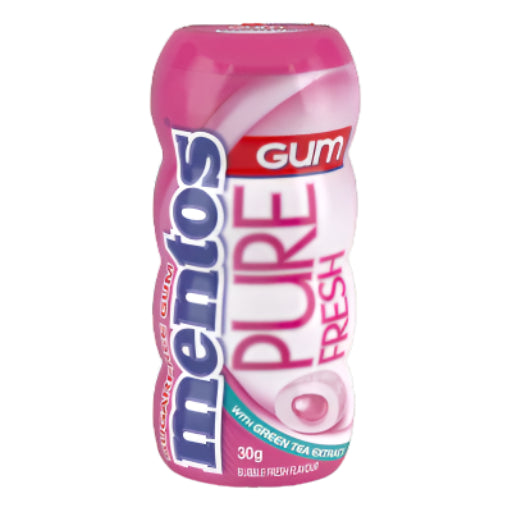 MENTOS PURE FRESH BUBBLE BOTTLE 30G