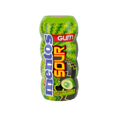 MENTOS SOUR GUM APPLE BOTTLE 30G
