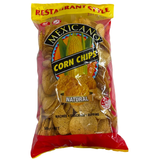 MEXICANO NATURAL CORN CHIPS 500G