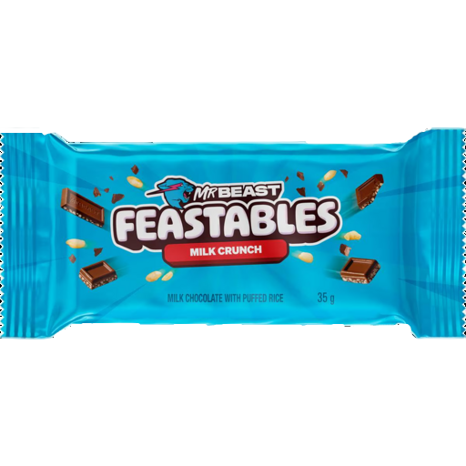 MR BEAST FEASTABLES MILK CHOCOLATE CRUNCH 35G