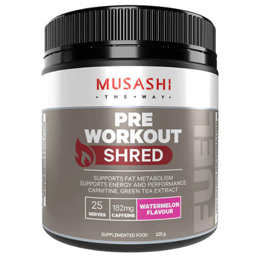 MUSASHI PRE WORKOUT SHRED WATERMELON 225G