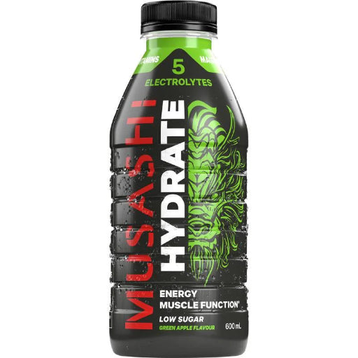 MUSASHI HYDRATE GREEN APPLE 600ML