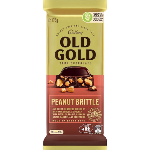 CADBURY OLD GOLD PEANUT BRITTLE 175G