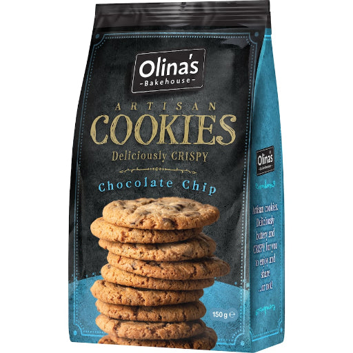 OLINAS BAKEHOUSE ARTISAN COOKIES CHOC CHIP 150G