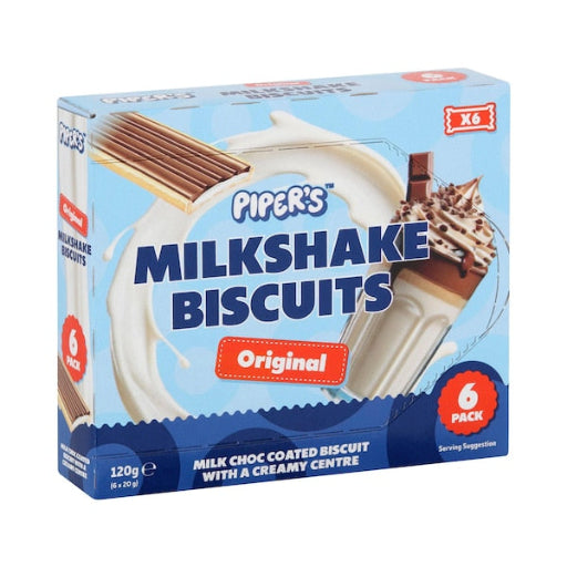 PIPERS MILKSHAKE BISCUITS ORIGINAL 120G