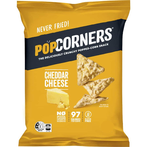 POPCORNERS CHEDDAR CHEESE 28G