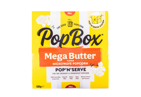 Pop Box Mega Butter Popcorn 100g