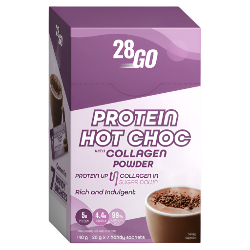 28GO PROTEIN & COLLAGEN HOT CHOC 20G PWDR X 7