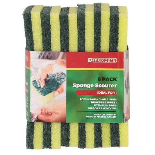 SPONGE SCOURERS 6PK