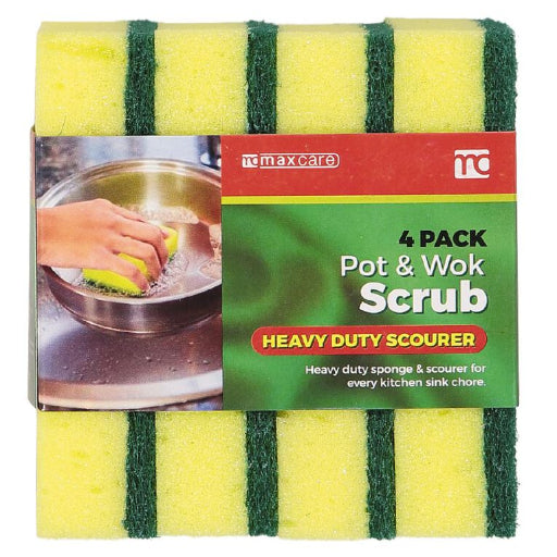 POT AND WOK SCRUB 4PK