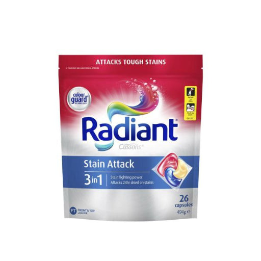 RADIANT FABRIC STAIN ATTACK CAPSULES 26 494G