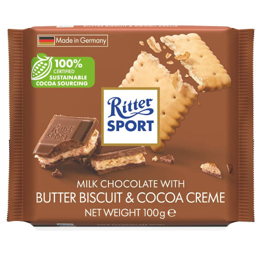 RITTER SPORT BUTTER BISCUIT 100G