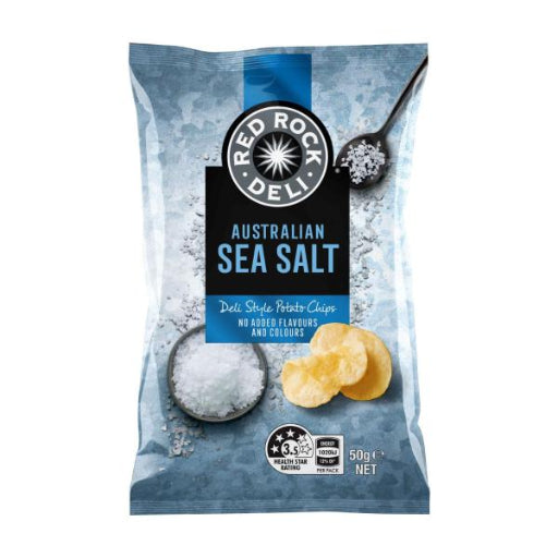RED ROCK DELI SEA SALT POTATO CHIPS 50G