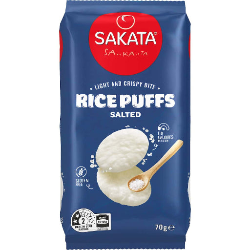 SAKATA RICE PUFFS SALT 70G