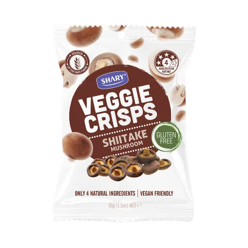 SHARY VEGGIE CRISPS SHIITAKE MUSHROOM 30G