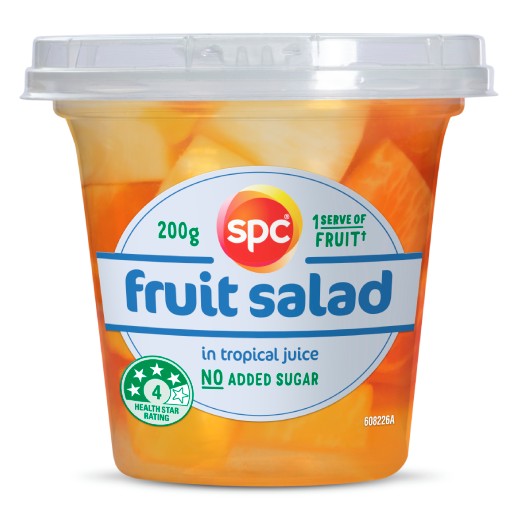 SPC FRUIT SALAD IN TROPICAL JUICE 200G