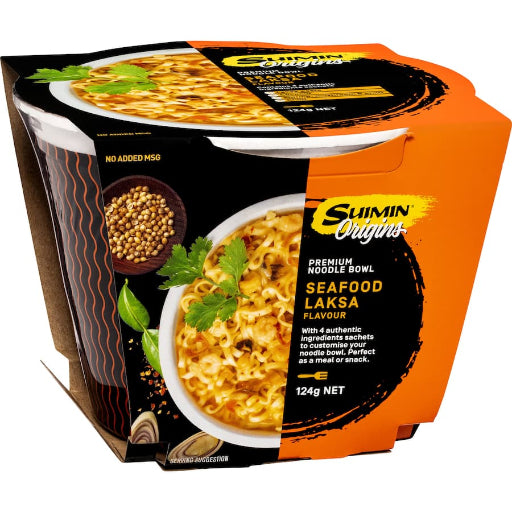 SUIMIN BOWL NOODLES SEAFOOD LAKSA 124G