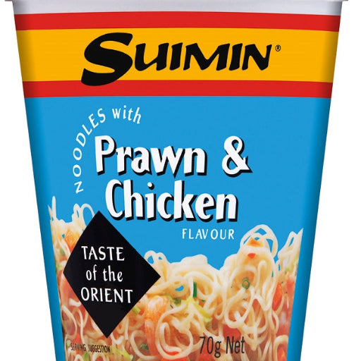 SUIMIN CUP NOODLES PRAWN & CHICKEN 70G