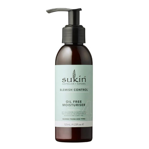 SUKIN BLEMISH CONTROL OIL FREE MOISTURISER 125ML
