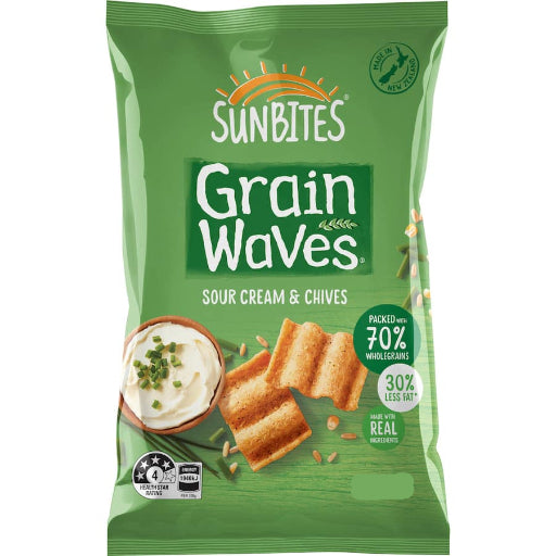 GRAINWAVES SOUR CREAM & CHIVES 80G