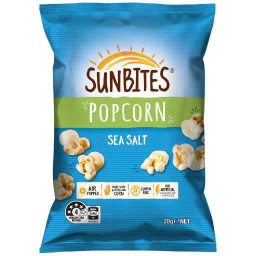 SUNBITES POPCORN SEA SALT 28G